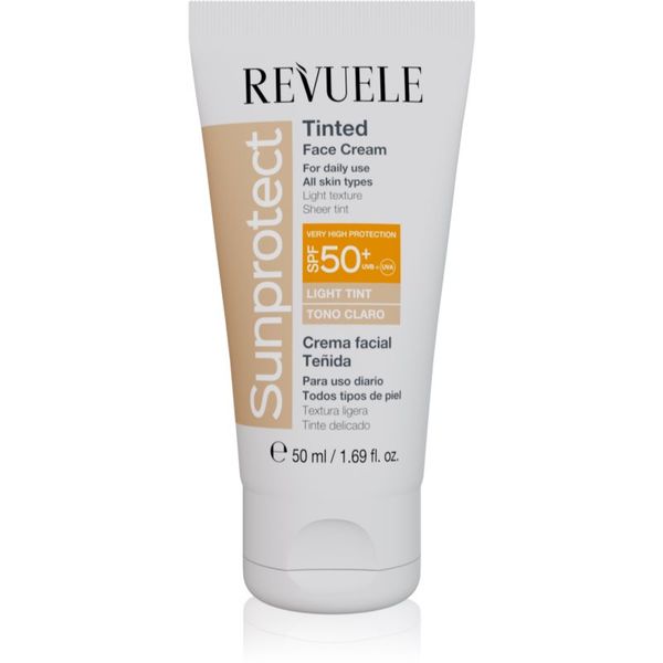 Revuele Revuele Sunprotect Tinted Face Cream tonirana zaščitna krema SPF 50+ odtenek Light Tint 50 ml