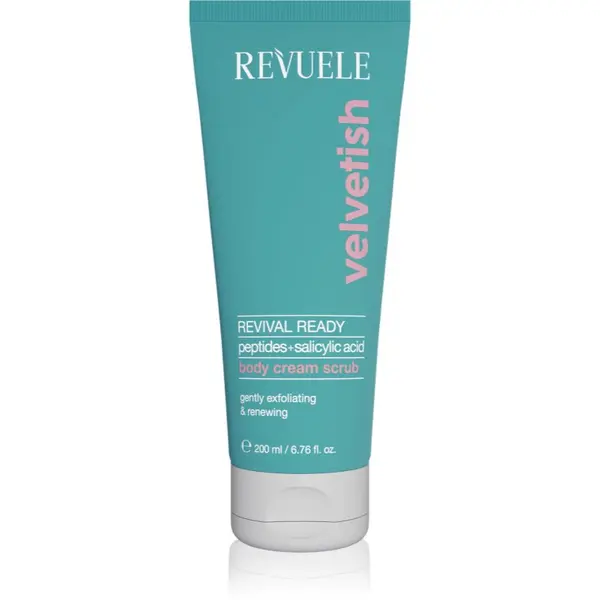 Revuele Revuele Velvetish Revival Ready Body Cream Scrub nežni piling za telo z revitalizacijskim učinkom 200 ml