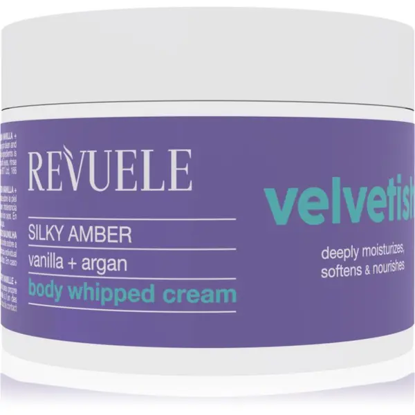 Revuele Revuele Velvetish Silky Amber Body Whipped Cream vlažilna krema za telo Vanilla + Argan 300 ml