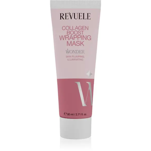 Revuele Revuele Wonder Collagen Boost Wrapping Mask maska za spanje za posvetlitev in zgladitev kože 80 ml