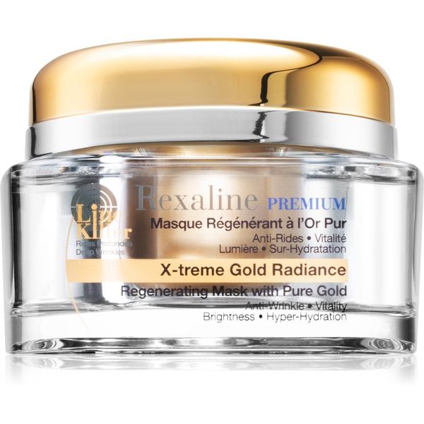 Rexaline Rexaline Premium Line-Killer X-Treme Gold Radiance globinsko regeneracijska maska z 24-karatnim zlatom 50 ml