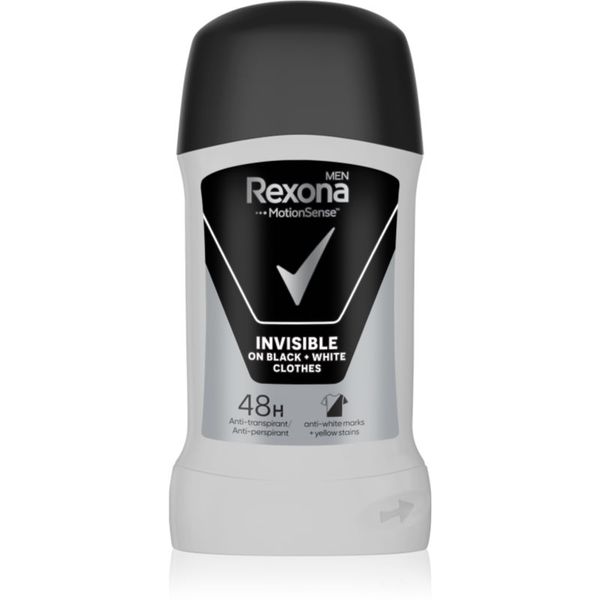 Rexona Rexona Invisible on Black + White Clothes Antiperspirant trdi antiperspirant 48 H 50 ml