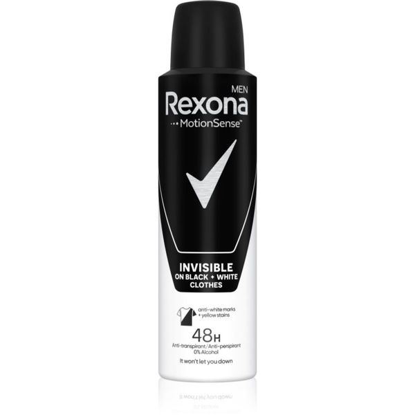 Rexona Rexona Invisible on Black + White Clothes antiperspirant v pršilu 48 ur 150 ml