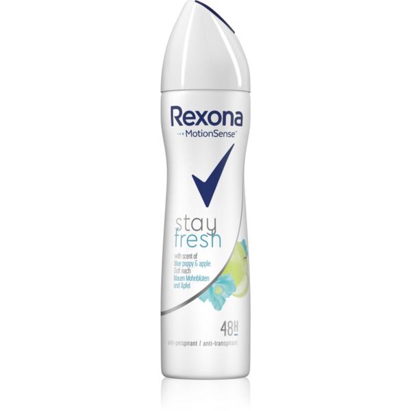 Rexona Rexona Stay Fresh Blue Poppy & Apple antiperspirant v pršilu 48 ur 150 ml