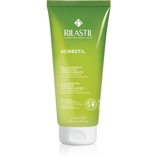 Rilastil Rilastil Acnestil čistilni gel za regulacijo sebuma za mastno k aknam nagnjeno kožo 200 ml