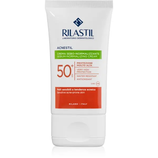 Rilastil Rilastil Acnestil zaščitna matirajoča krema za obraz SPF 50+ 40 g