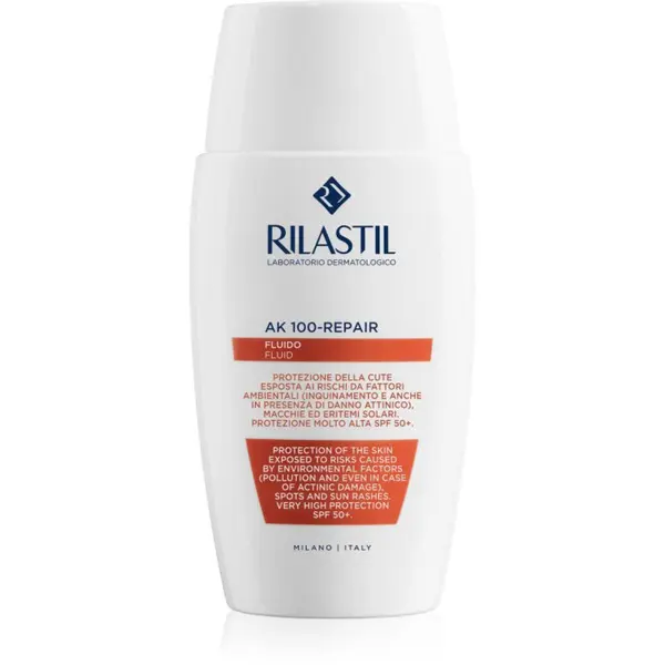 Rilastil Rilastil AK 100-Repair zaščitni fluid za občutljivo kožo, nagnjeno k rdečici SPF 50+ 50 ml
