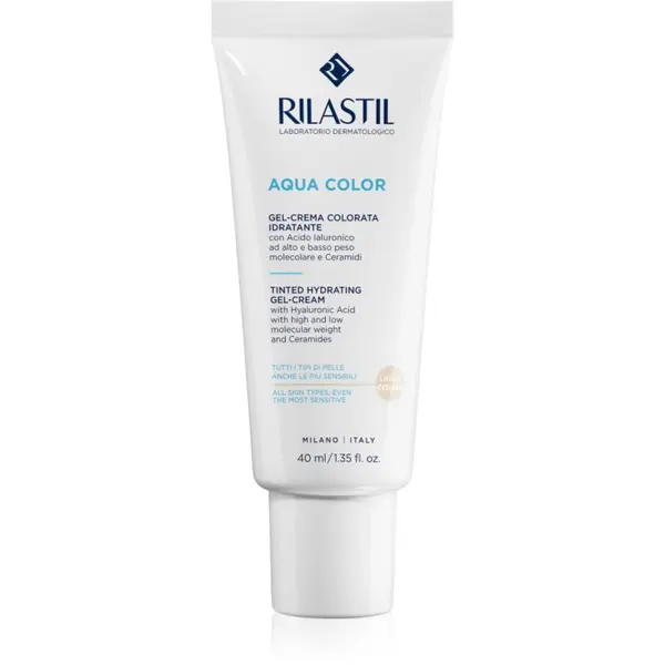 Rilastil Rilastil Aqua Color tonirana gel krema z vlažilnim učinkom odtenek Light 40 ml
