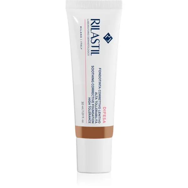 Rilastil Rilastil Difesa Make Up Soothing Foundation pomirjajoči tekoči puder za občutljivo kožo odtenek 04 30 ml