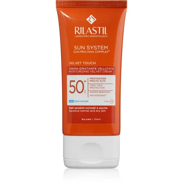 Rilastil Rilastil Sun System Velvet Touch vlažilna zaščitna krema SPF 50+ 50 ml