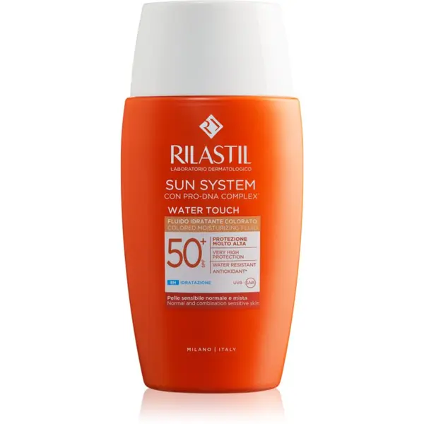 Rilastil Rilastil Sun System Water Touch zaščitni tonirani fluid za obraz SPF 50+ 50 ml