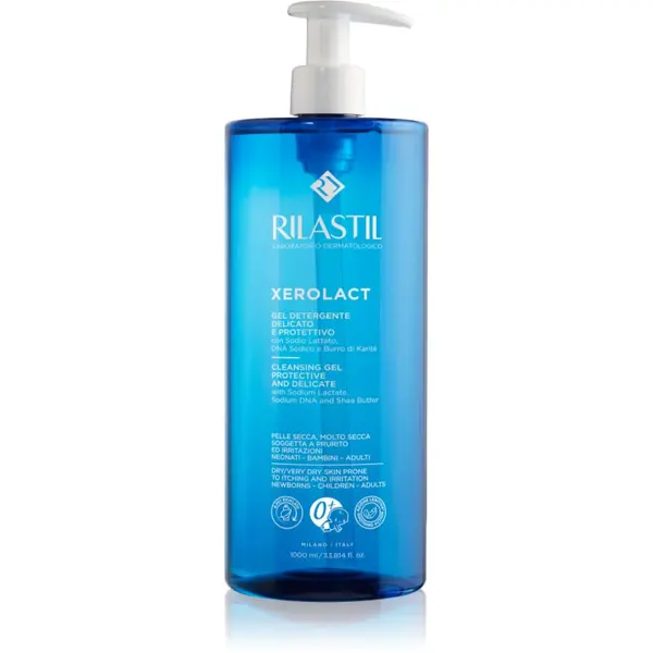 Rilastil Rilastil Xerolact Cleansing Gel nežni čistilni gel za suho do zelo suho kožo 1000 ml