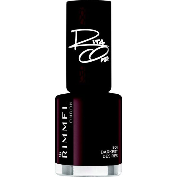 Rimmel Rimmel 60 Seconds By Rita Ora hitro sušeči lak za nohte odtenek 901 Darkest Desires 8 ml