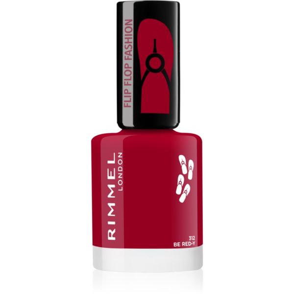 Rimmel Rimmel 60 Seconds Flip Flop lak za nohte odtenek 312 Be Red-y 8 ml