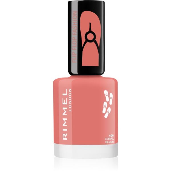 Rimmel Rimmel 60 Seconds Flip Flop lak za nohte odtenek 406 Coral Blush 8 ml