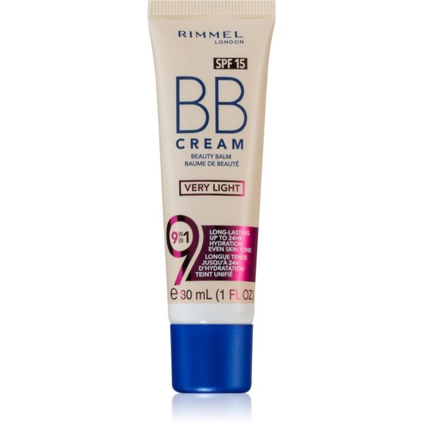 Rimmel Rimmel BB Cream 9 in 1 BB krema SPF 15 odtenek Very Light 30 ml