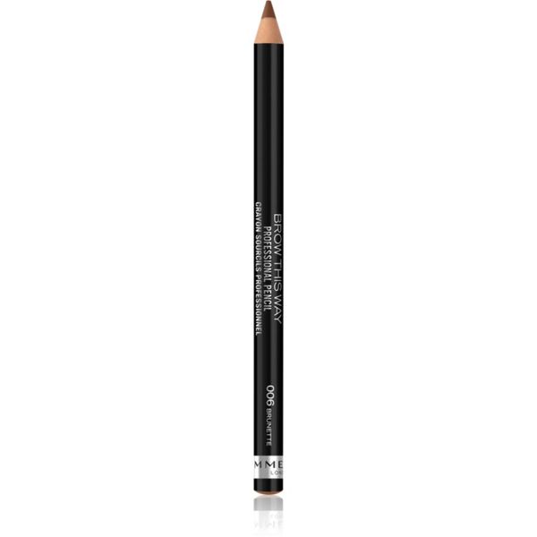 Rimmel Rimmel Brow This Way svinčnik za obrvi s krtačko odtenek 006 Brunette 1,4 g