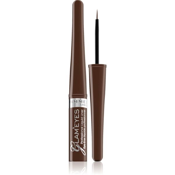 Rimmel Rimmel Glam' Eyes tekoče črtalo za oči odtenek 002 Brown Velvet 3,5 ml