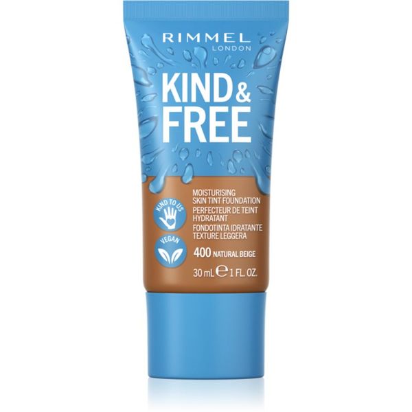 Rimmel Rimmel Kind & Free lahki vlažilni tekoči puder odtenek 400 Natural Beige 30 ml