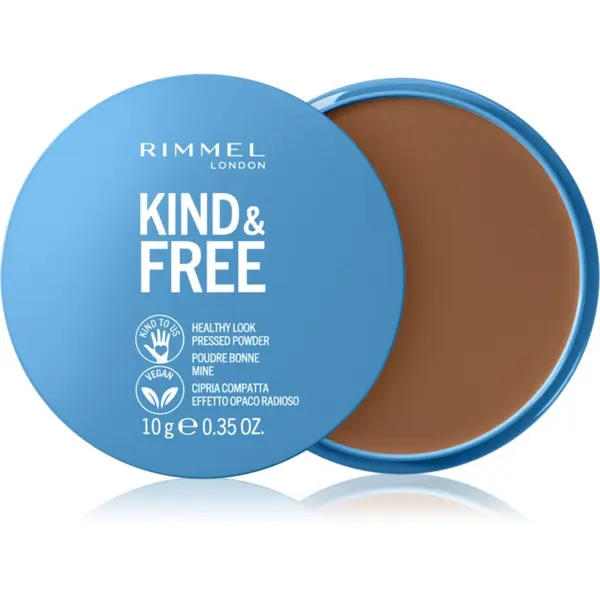Rimmel Rimmel Kind & Free Pressed Powder matirajoči puder odtenek 50 Deep 10 g