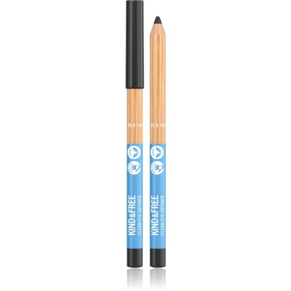 Rimmel Rimmel Kind & Free svinčnik za oči z intenzivno barvo odtenek 1 Pitch Black 1,1 g