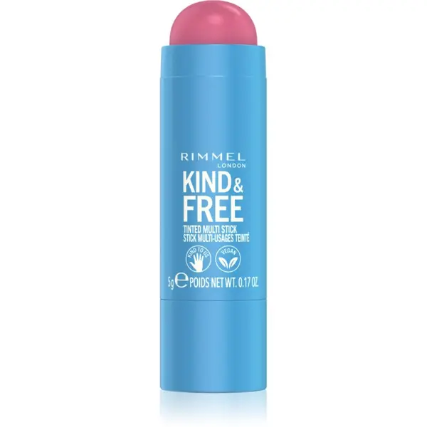 Rimmel Rimmel Kind & Free večnamensko ličilo za oči, ustnice in obraz odtenek 003 Pink Heat 5 g