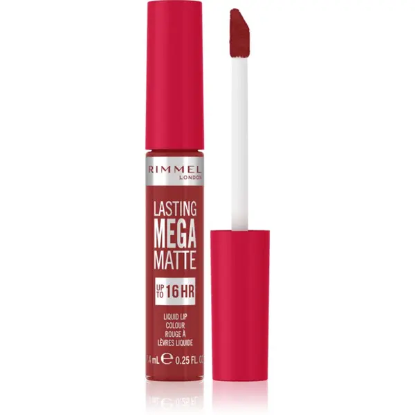 Rimmel Rimmel Lasting Mega Matte lahka tekoča mat šminka 16 ur odtenek Fire Starter 7,4 ml