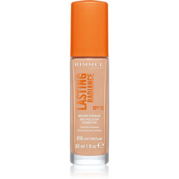 Rimmel Rimmel Lasting Radiance posvetlitvena podlaga SPF 25 odtenek 010 Light Porcelain 30 ml