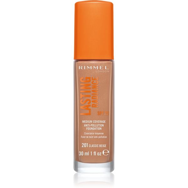 Rimmel Rimmel Lasting Radiance posvetlitvena podlaga SPF 25 odtenek 201 Classic Beige 30 ml