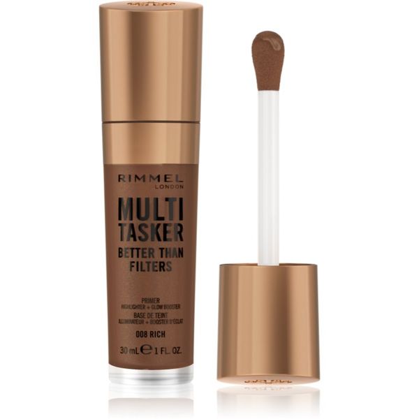 Rimmel Rimmel Multi-Tasker Better Than Filters posvetlitvena podlaga za poenotenje tona kože odtenek 008 Rich 30 ml