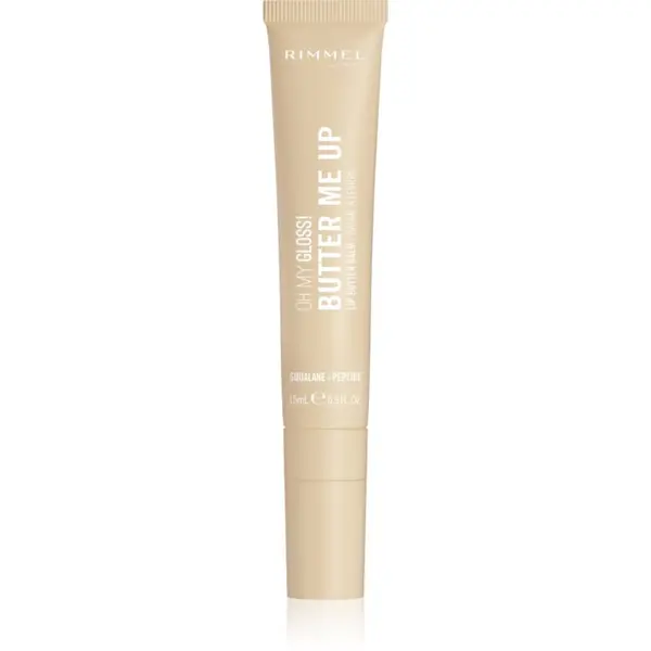 Rimmel Rimmel Oh My Gloss! Butter Me Up vlažilni balzam za ustnice odtenek 000 Vanilla Frost 15 ml