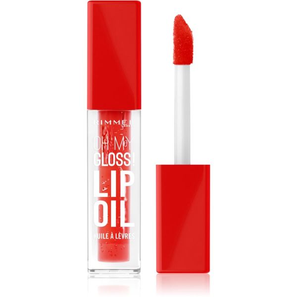 Rimmel Rimmel Oh My Gloss! Lip Oil olje za ustnice z vlažilnim učinkom odtenek 004 Vivid Red 4,5 ml