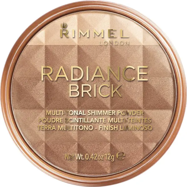 Rimmel Rimmel Radiance Brick posvetlitveni bronz puder odtenek 001 Light 12 g
