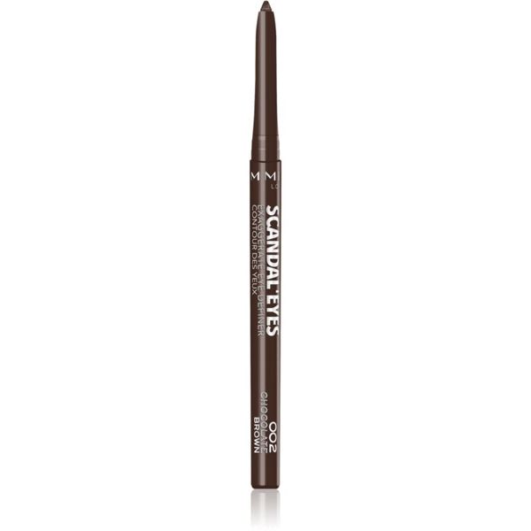 Rimmel Rimmel ScandalEyes Exaggerate samodejni svinčnik za oči odtenek 002 Chocolate Brown 0,35 g