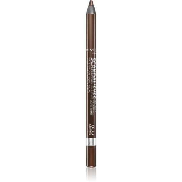 Rimmel Rimmel ScandalEyes Waterproof Kohl Kajal vodoodporni svinčnik za oči odtenek 003 Brown 1,3 g