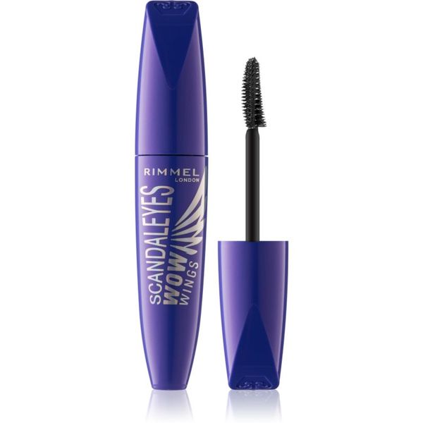 Rimmel Rimmel ScandalEyes WOW Wings maskara za volumen in privihanje trepalnic odtenek 001 Black 12 ml