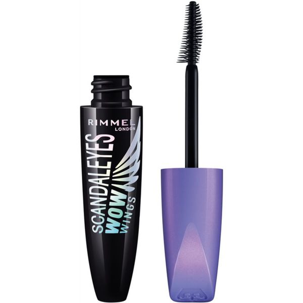 Rimmel Rimmel ScandalEyes WOW Wings maskara za volumen in privihanje trepalnic odtenek 003 Extreme Black 12 ml