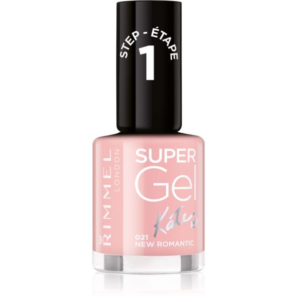 Rimmel Rimmel Super Gel By Kate gel lak za nohte brez uporabe UV/LED lučke odtenek 021 New Romantic 12 ml