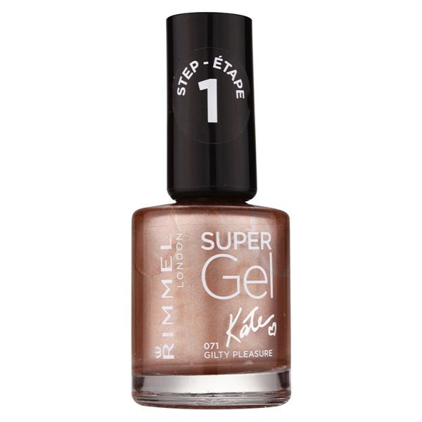 Rimmel Rimmel Super Gel By Kate gel lak za nohte brez uporabe UV/LED lučke odtenek 071 Gilty Pleasure 12 ml