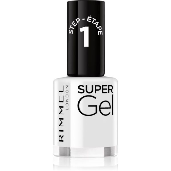 Rimmel Rimmel Super Gel gel lak za nohte brez uporabe UV/LED lučke odtenek 001 Basic B 12 ml