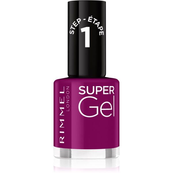 Rimmel Rimmel Super Gel gel lak za nohte brez uporabe UV/LED lučke odtenek 025 Urban Purple 12 ml