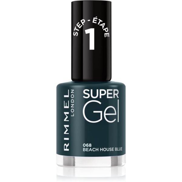 Rimmel Rimmel Super Gel gel lak za nohte brez uporabe UV/LED lučke odtenek 068 Beach House Blue 12 ml