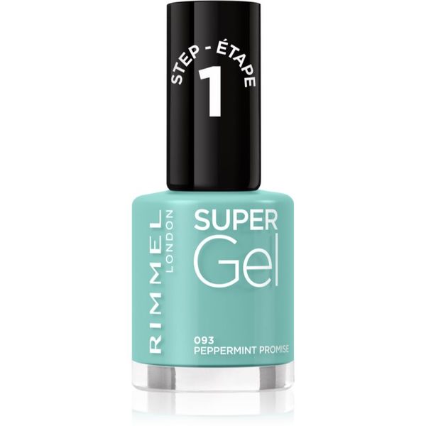 Rimmel Rimmel Super Gel gel lak za nohte brez uporabe UV/LED lučke odtenek 093 Peppermint Promise 12 ml