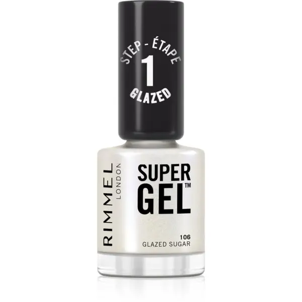 Rimmel Rimmel Super Gel gel lak za nohte brez uporabe UV/LED lučke odtenek 106 Glazed Sugar 12 ml