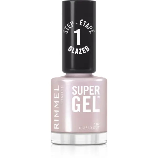 Rimmel Rimmel Super Gel gel lak za nohte brez uporabe UV/LED lučke odtenek 107 Glazed Out 12 ml