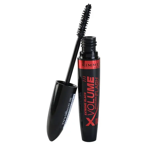 Rimmel Rimmel Volume Flash X10 Extreme Black maskara za volumen in goste trepalnice odtenek 001 Extreme Black 8 ml