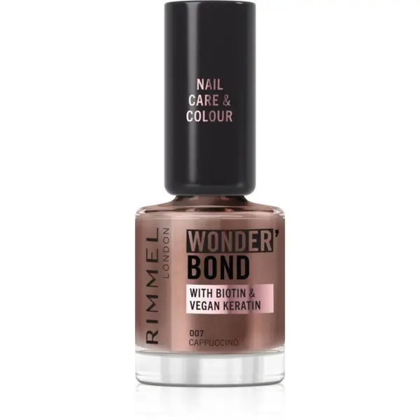 Rimmel Rimmel Wonder'Bond lak za nohte odtenek 007 Cappuccino 12 ml