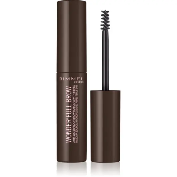Rimmel Rimmel Wonder'Full Brow maskara za obrvi vodoodporna odtenek 003 Dark 4.5 ml