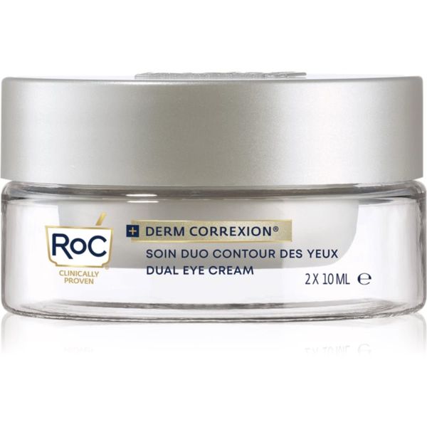 RoC RoC Derm Correxion Dual Eye krema proti gubam za predel okoli oči 2 v 1 2x10 ml