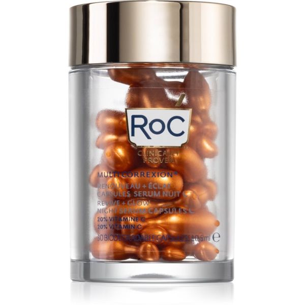 RoC RoC Multi Correxion Revive + Glow aktivni vitaminski nočni serum v kapsulah 30 kos